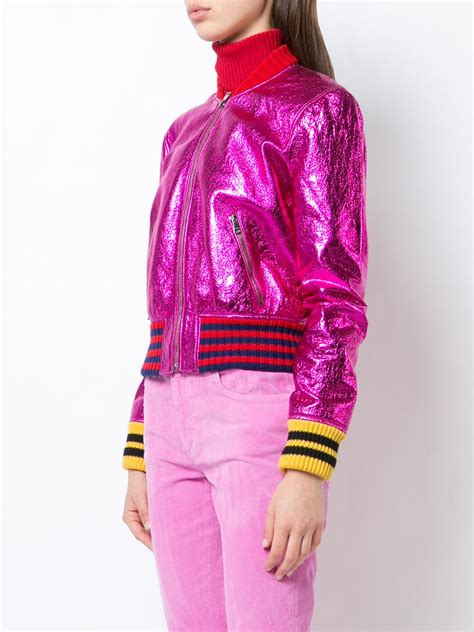 gucci bomber jacket pink|gucci bomber jacket price.